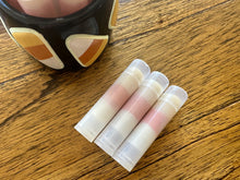 Load image into Gallery viewer, Candy Corn Essential Oil Lip Balm (Sugar Cookie, Clementine & Lemon Vanilla Cardamom)