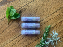 Load image into Gallery viewer, Lavender Rosemary Mint Shimmer Lip Balm