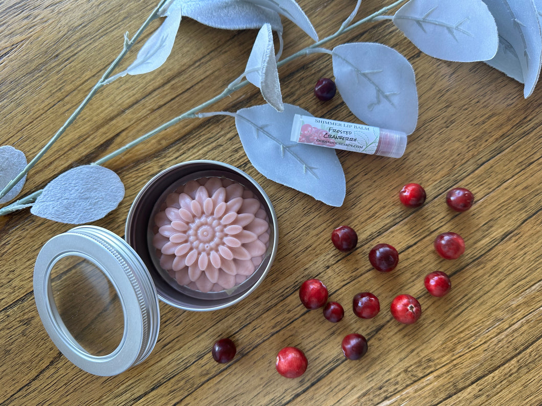 Frosted Cranberry After Bath Bar & Lip Balm