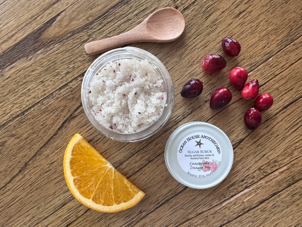 Cranberry Orange Fig Sugar Scrub