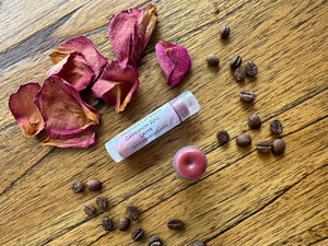 Cardamom Rose Coffee Shimmer Face & Body Balm + Lip Balms