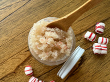 Load image into Gallery viewer, Peppermint Vanilla Pink Sea Salt &amp; Sugar Scrub
