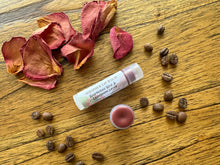 Load image into Gallery viewer, Cardamom Rose Coffee Shimmer Face &amp; Body Balm + Lip Balms
